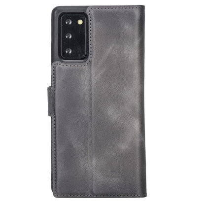 Magic Abnehmbar Leder Wallet Case für Samsung Galaxy Note 20 aus echtem Leder