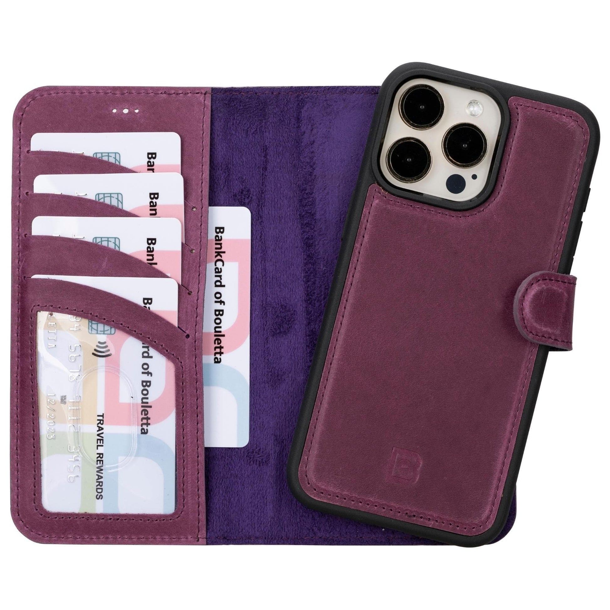 Bouletta Darker iPhone 15 Series Leather Wallet Cases - Pre-Order