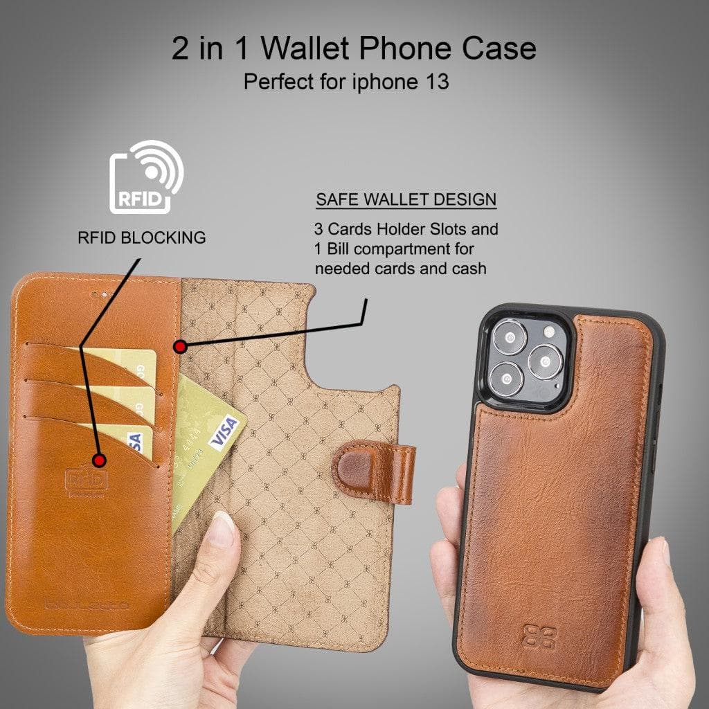 Bouletta Detachable Leather Wallet Case for Apple iPhone 13 Series