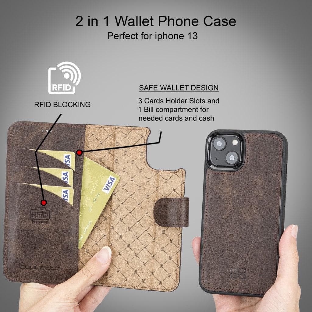 Bouletta Detachable Leather Wallet Case for Apple iPhone 13 Series