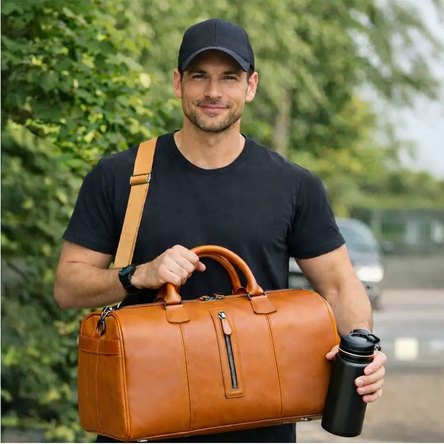 Dolly Wochenend Duffle Weekender aus echtem Leder aus echtem Leder