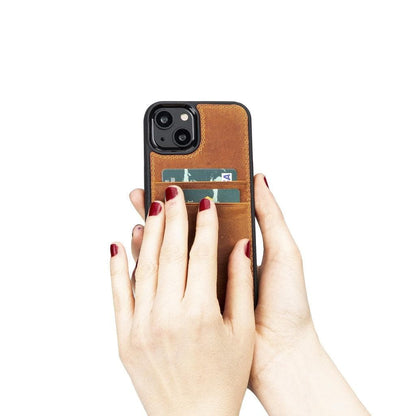 Flex Cover Leather iPhone 13 Case with Card Holder