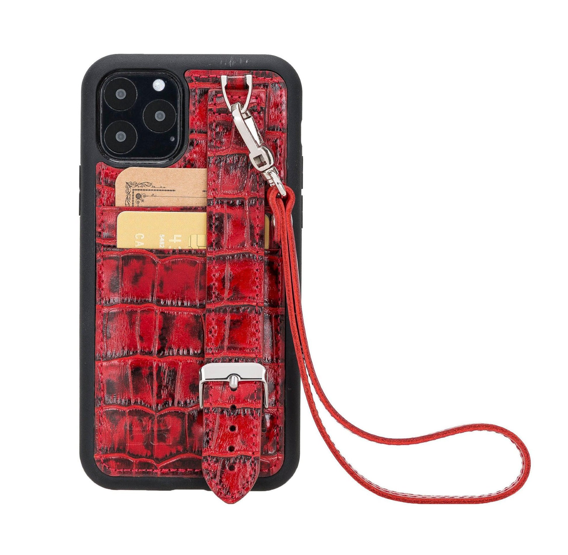 Bouletta Flexible Leather Back Cover with Hand Strap for iPhone 11 Series