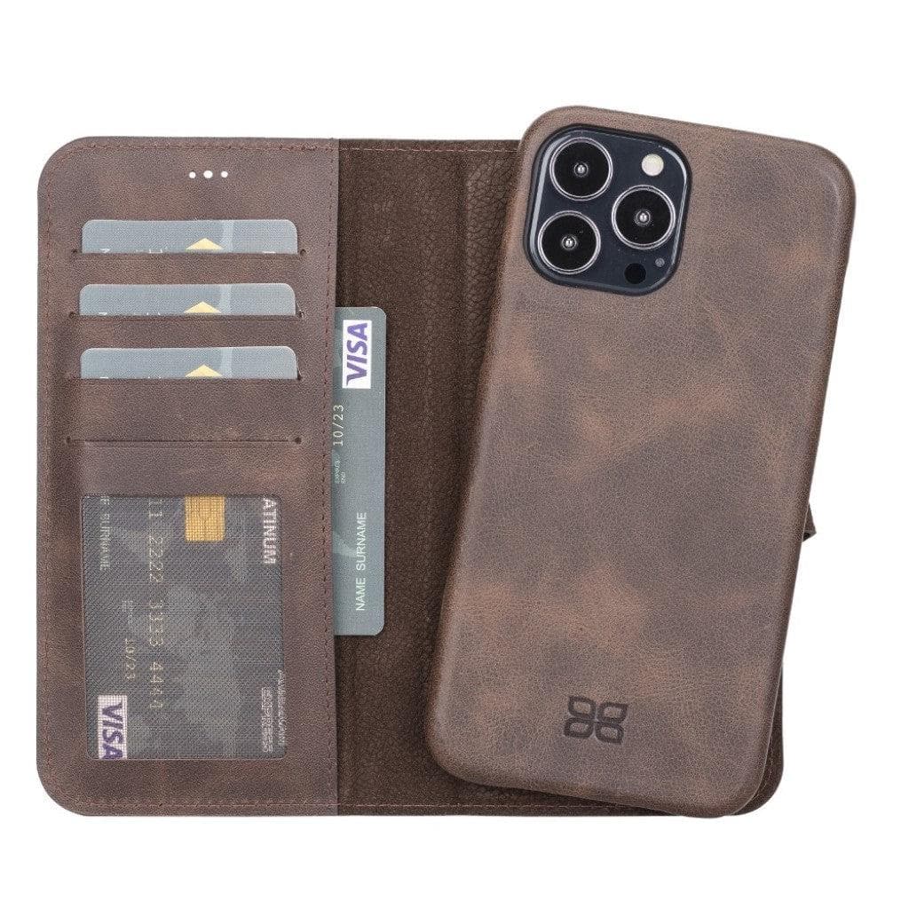 Bouletta Full Leather Coating Detachable Wallet Case for Apple iPhone 13 Series