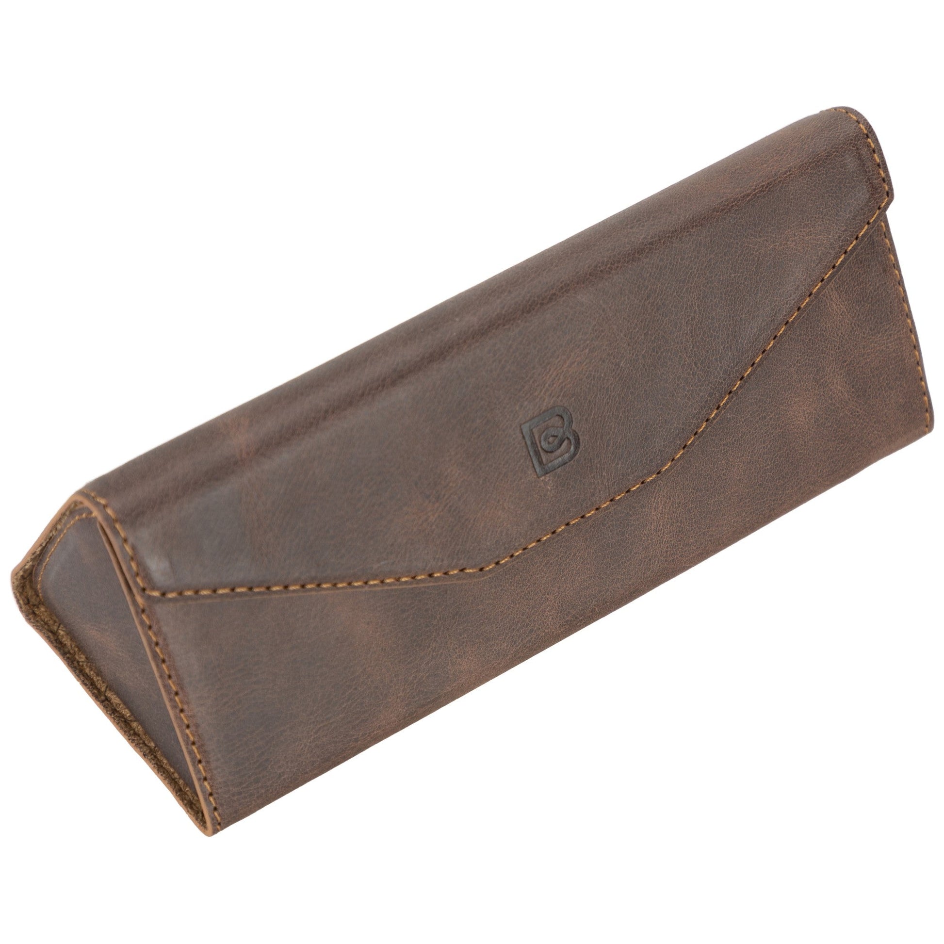 Bouletta Handmade Genuine Leather Eyewear Case - Magnetic Triangular Design