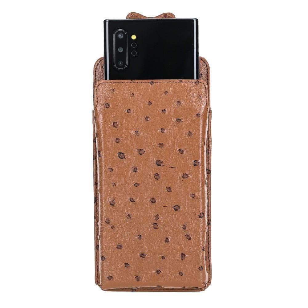 Marlo Universal Phone Handyhülle aus echtem Leder aus echtem Leder in Grün