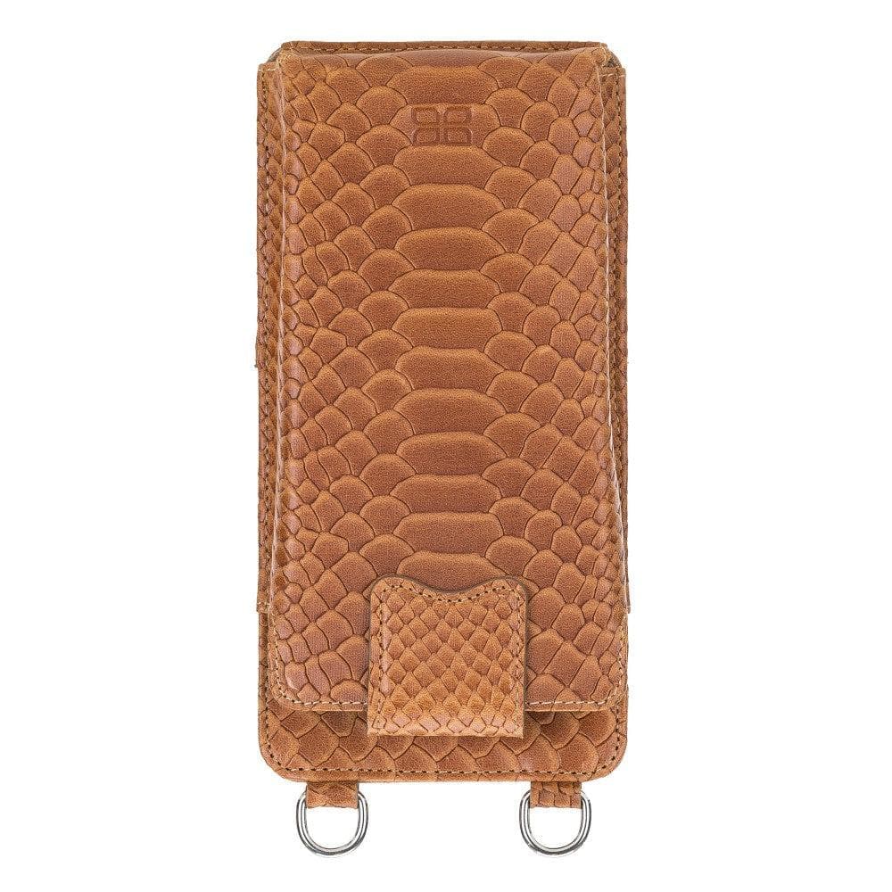 Bouletta Marlo Leather Universal Phone Case Snake Tan