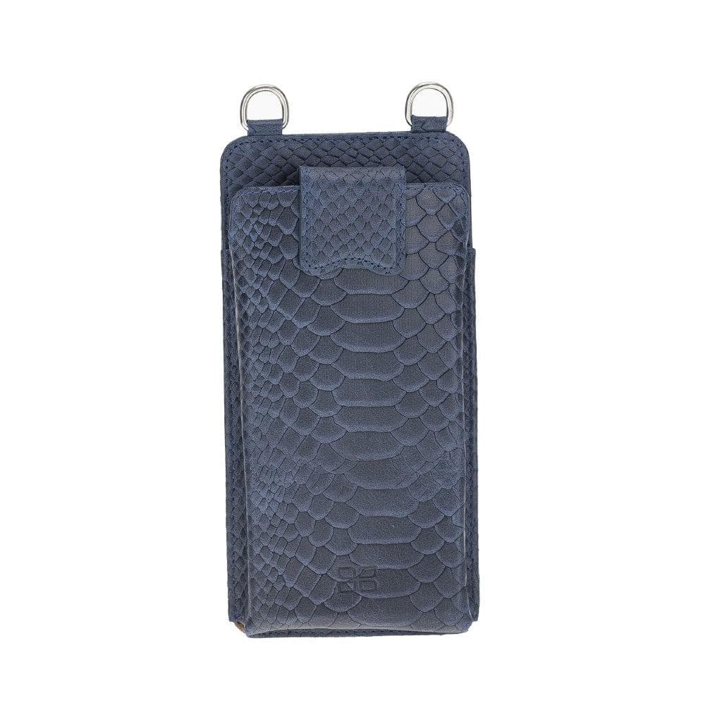 Bouletta Marlo Leather Universal Phone Case Snake Blue