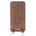 Bouletta Marlo Leather Universal Phone Case Snake Brown