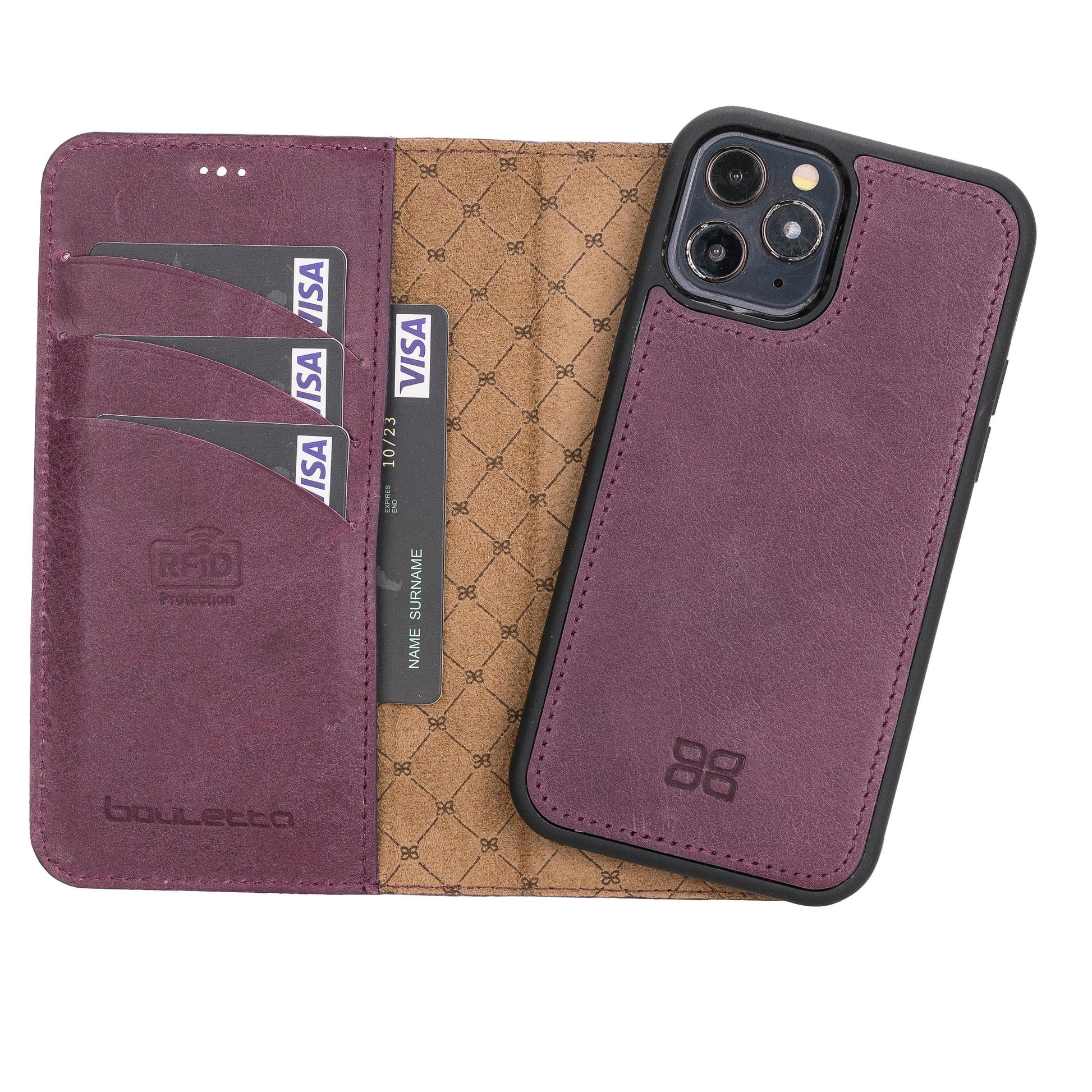 Bouletta Detachable Leather Wallet Cases for Apple iPhone 12 Series