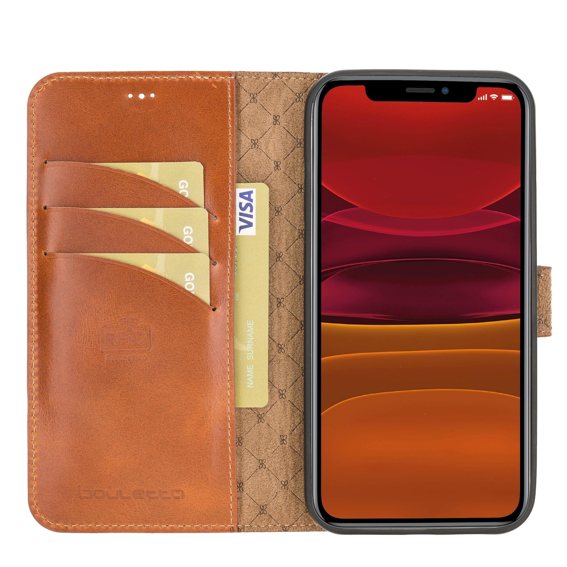 Bouletta Detachable Leather Wallet Cases for Apple iPhone 12 Series