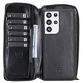 Bouletta Detachable Leather Zipper Wallet Cases for Samsung Galaxy S21 Series