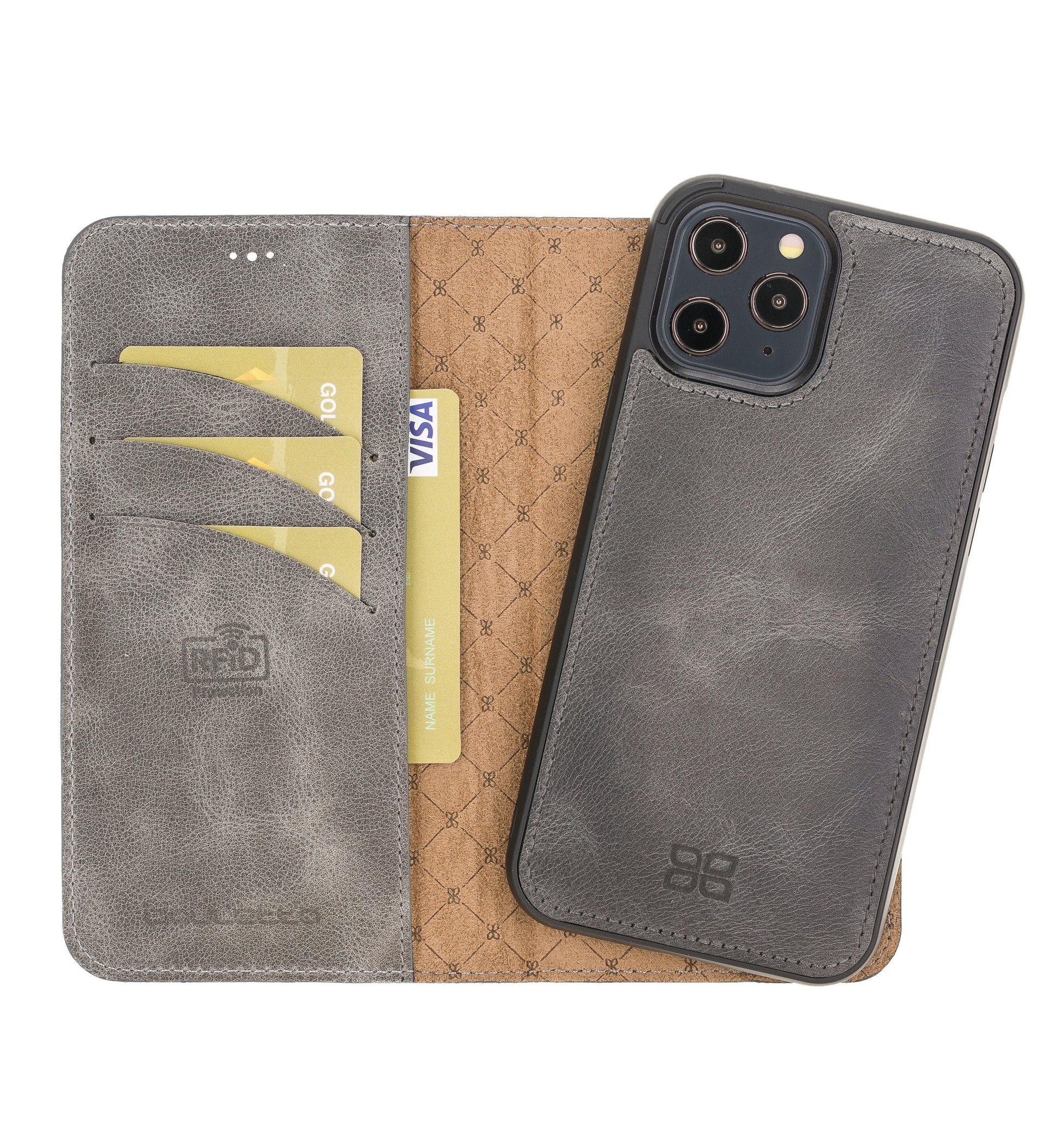 Bouletta Detachable Leather Wallet Cases for Apple iPhone 12 Series