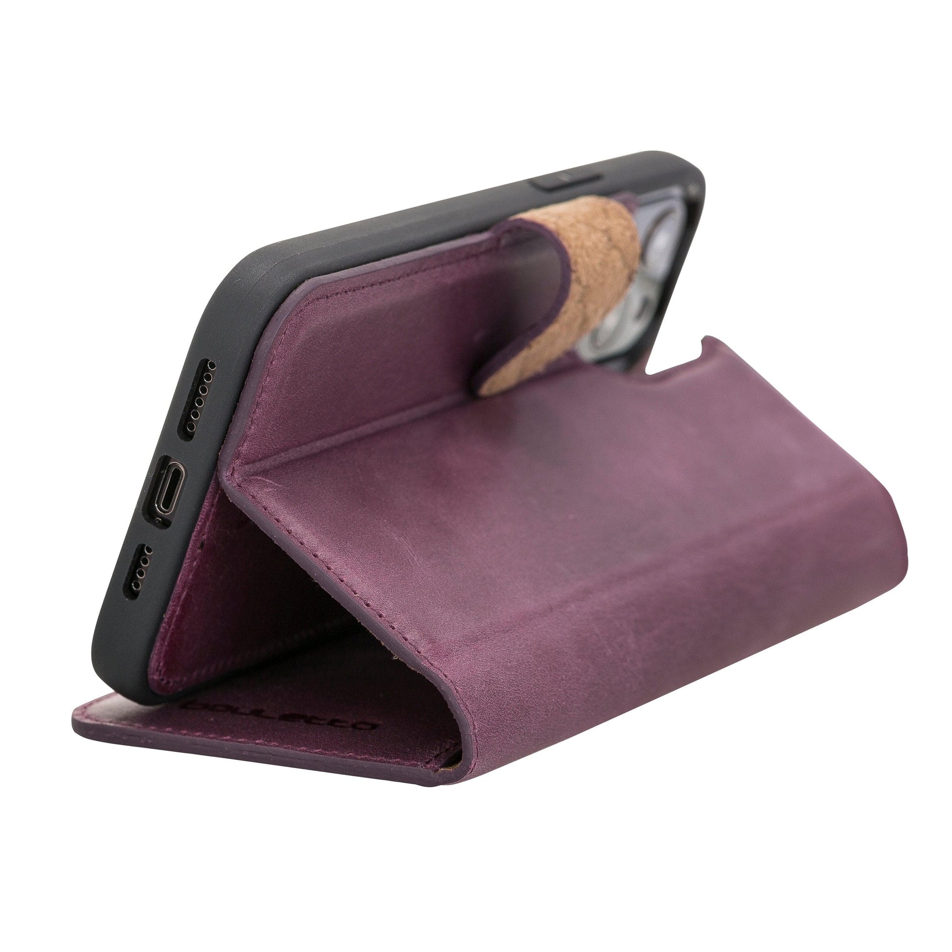 Bouletta Detachable Leather Wallet Cases for Apple iPhone 12 Series iPhone 12 Pro Max / Dark Brown