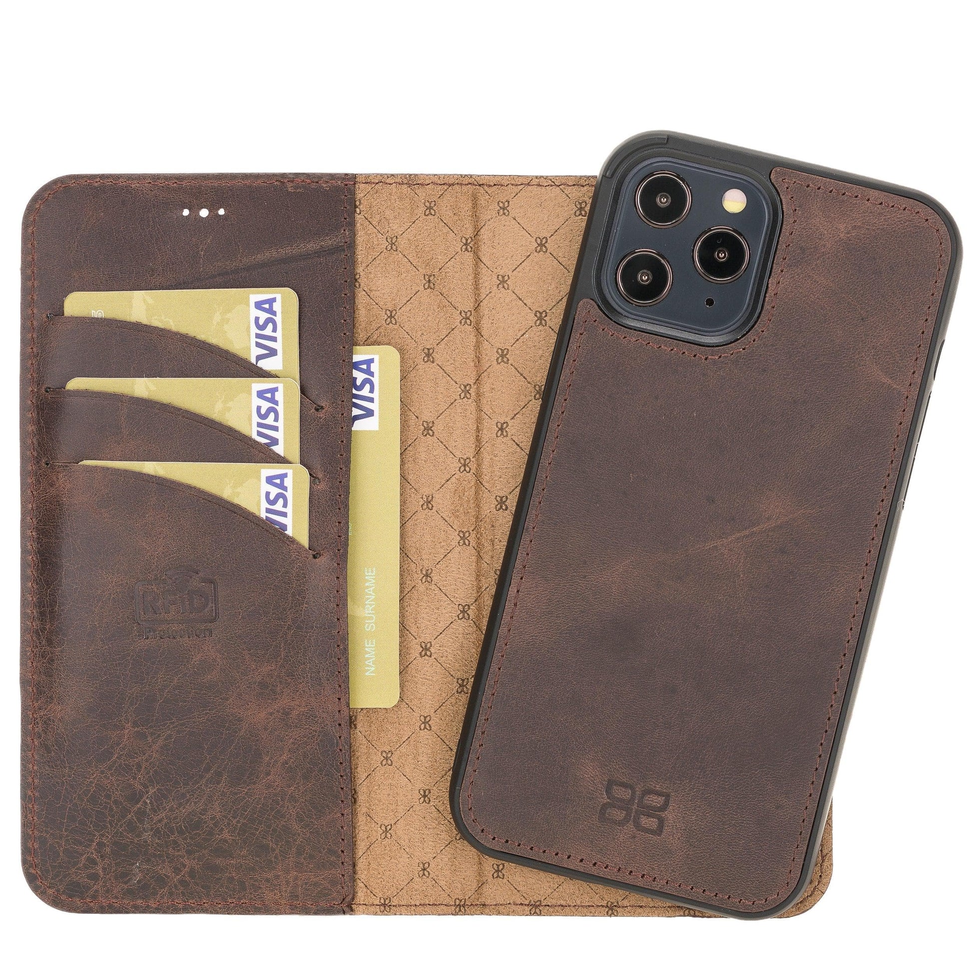 Bouletta Detachable Leather Wallet Cases for Apple iPhone 12 Series