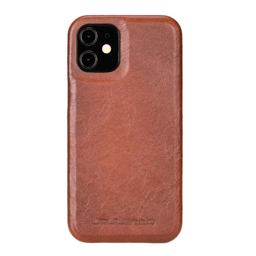 Bouletta Fully Leather Back Cover for Apple iPhone 12 Series iPhone 12 Pro Max / Tan