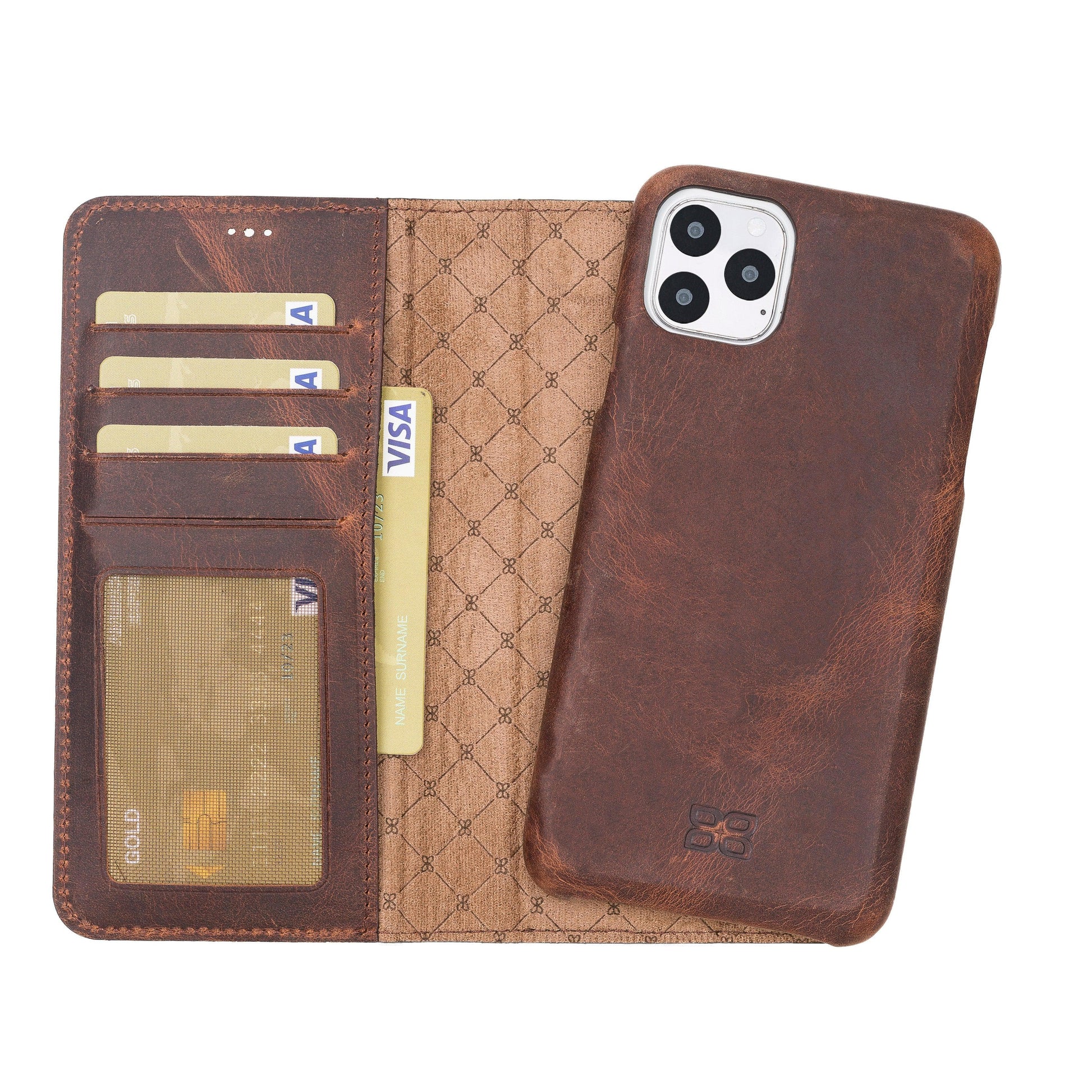 Bouletta Detachable Fully Covering Leather Wallet Case For Apple iPhone 11 Series