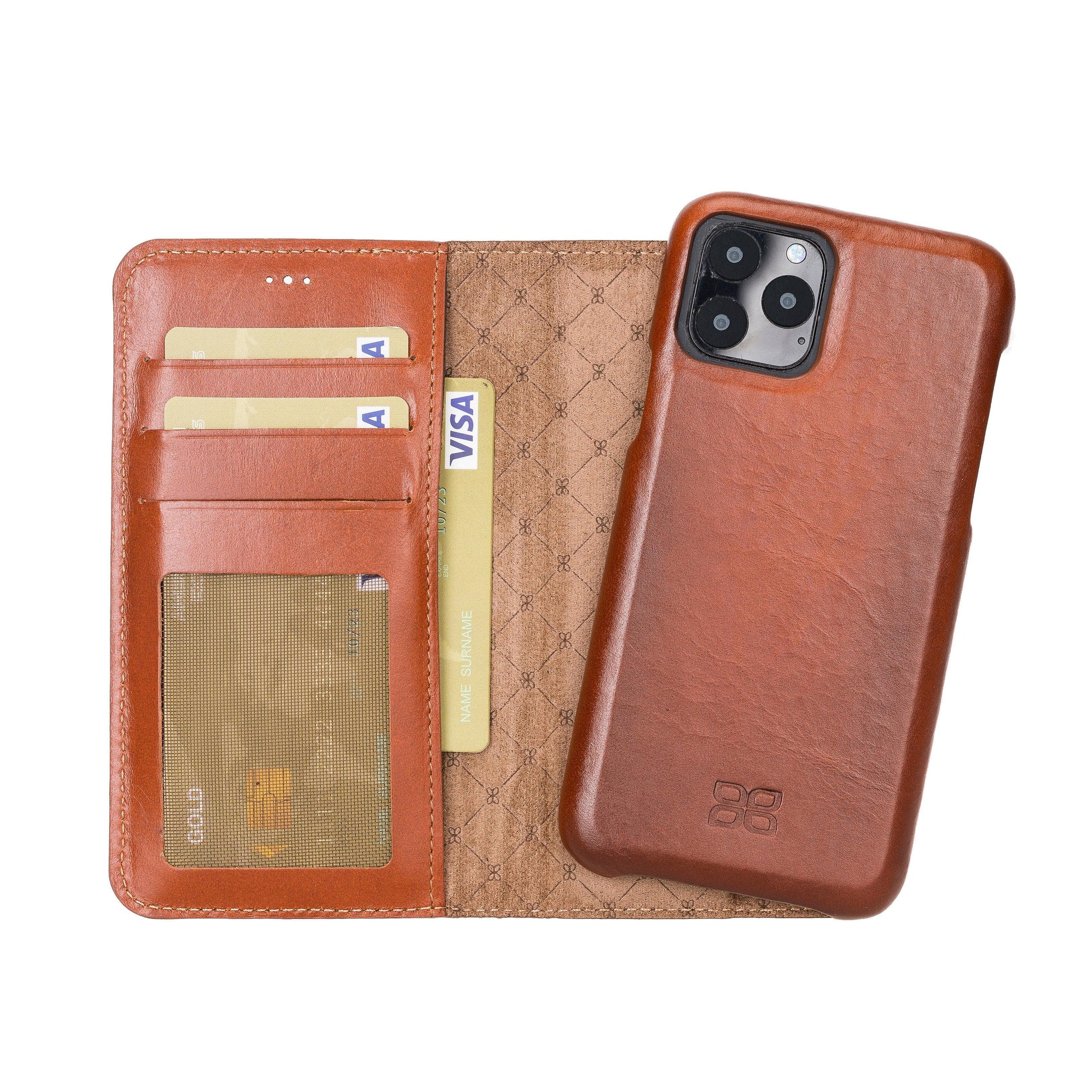 Bouletta Detachable Fully Covering Leather Wallet Case For Apple iPhone 11 Series