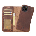 Bouletta F360 Magnetic Detachable Leather Wallet Cases for Apple iPhone 12 Series iPhone 12 Promax / Tan