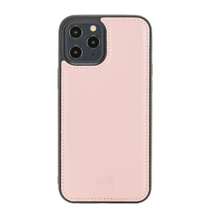 Bouletta Flexible Leather Back Cover for Apple iPhone 12 Series iPhone 12 Pro Max / Pink