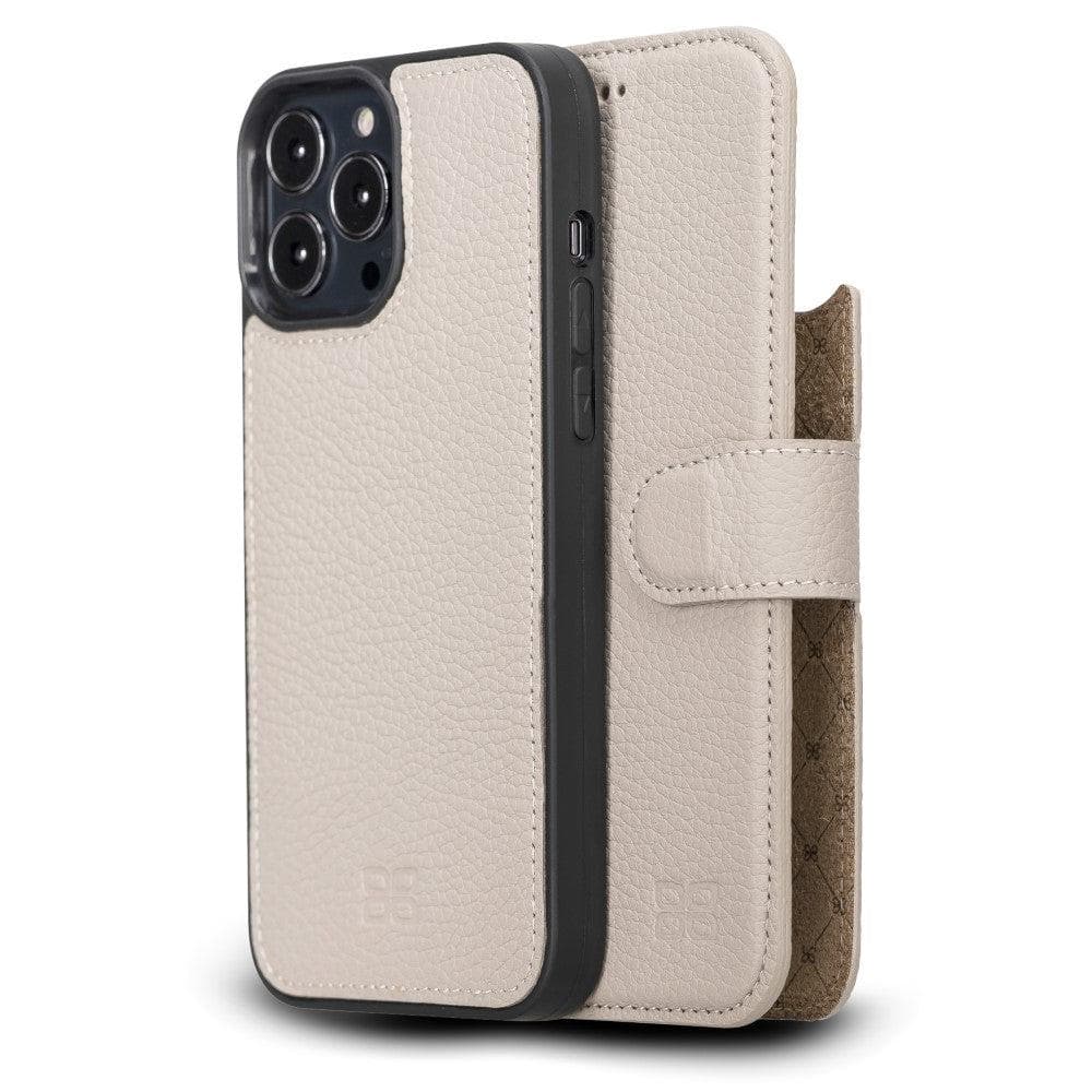 Magic Colorful Abnehmbar Leder Wallet Case für iPhone 13 Pro Max aus echtem Leder