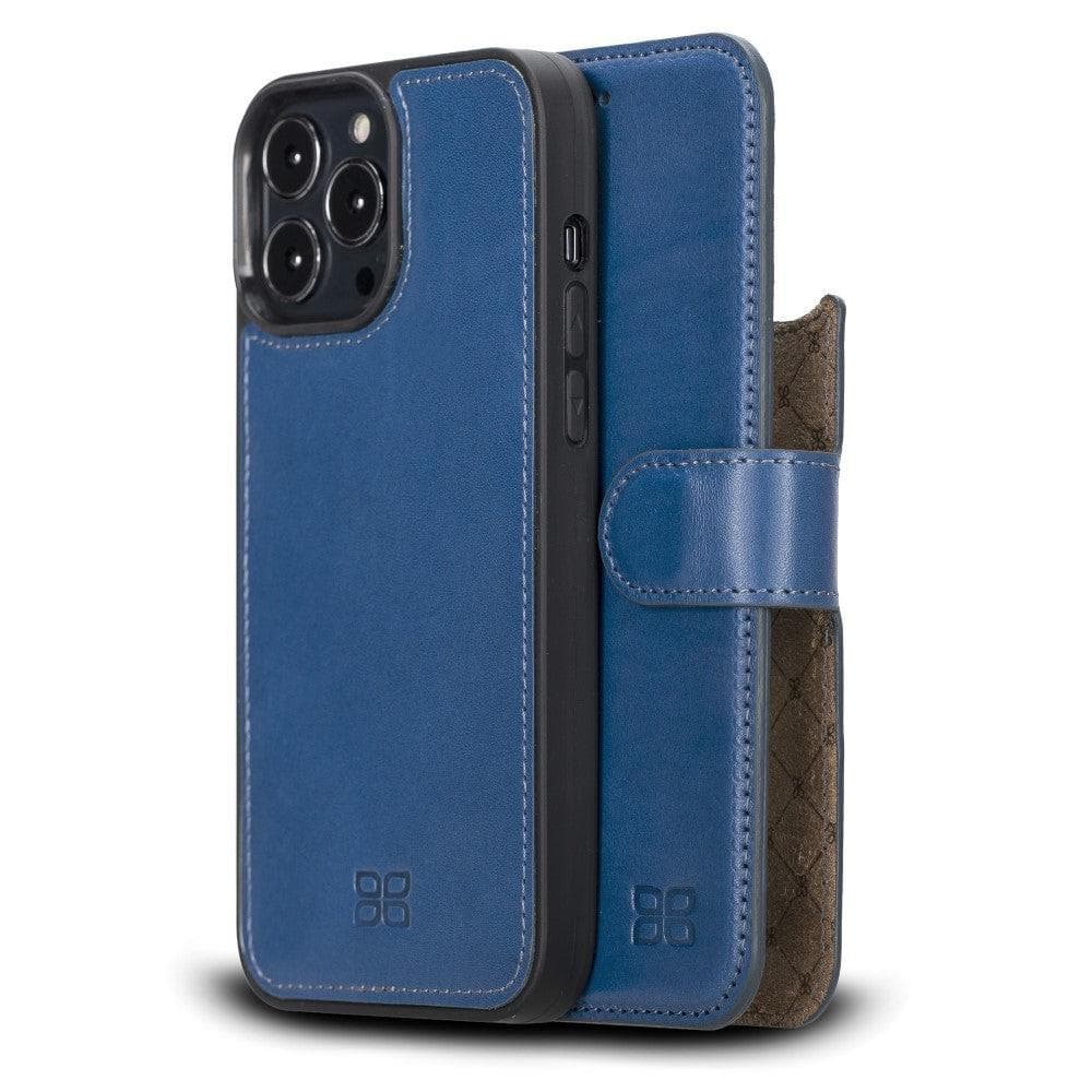 Magic Colorful Abnehmbar Leder Wallet Case für iPhone 13 Pro Max aus echtem Leder