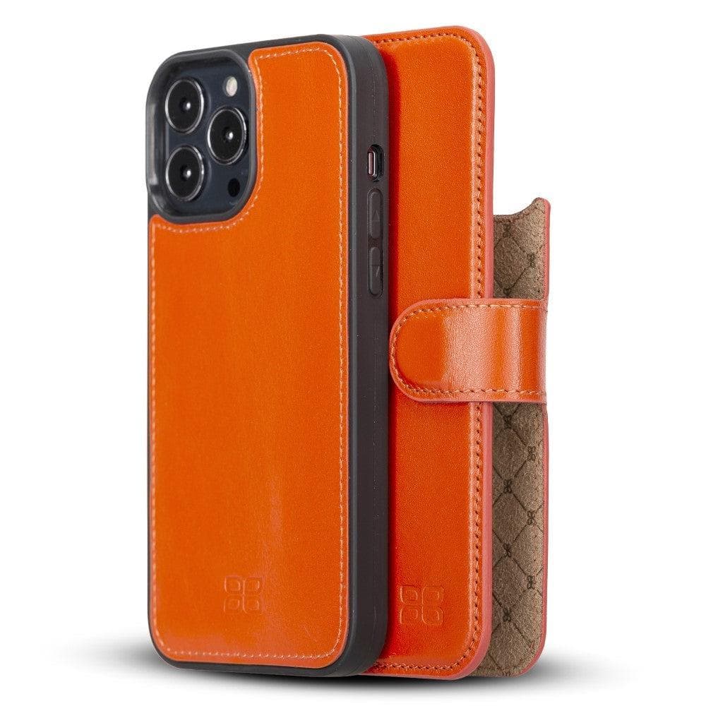 Magic Colorful Abnehmbar Leder Wallet Case für iPhone 13 Pro Max aus echtem Leder