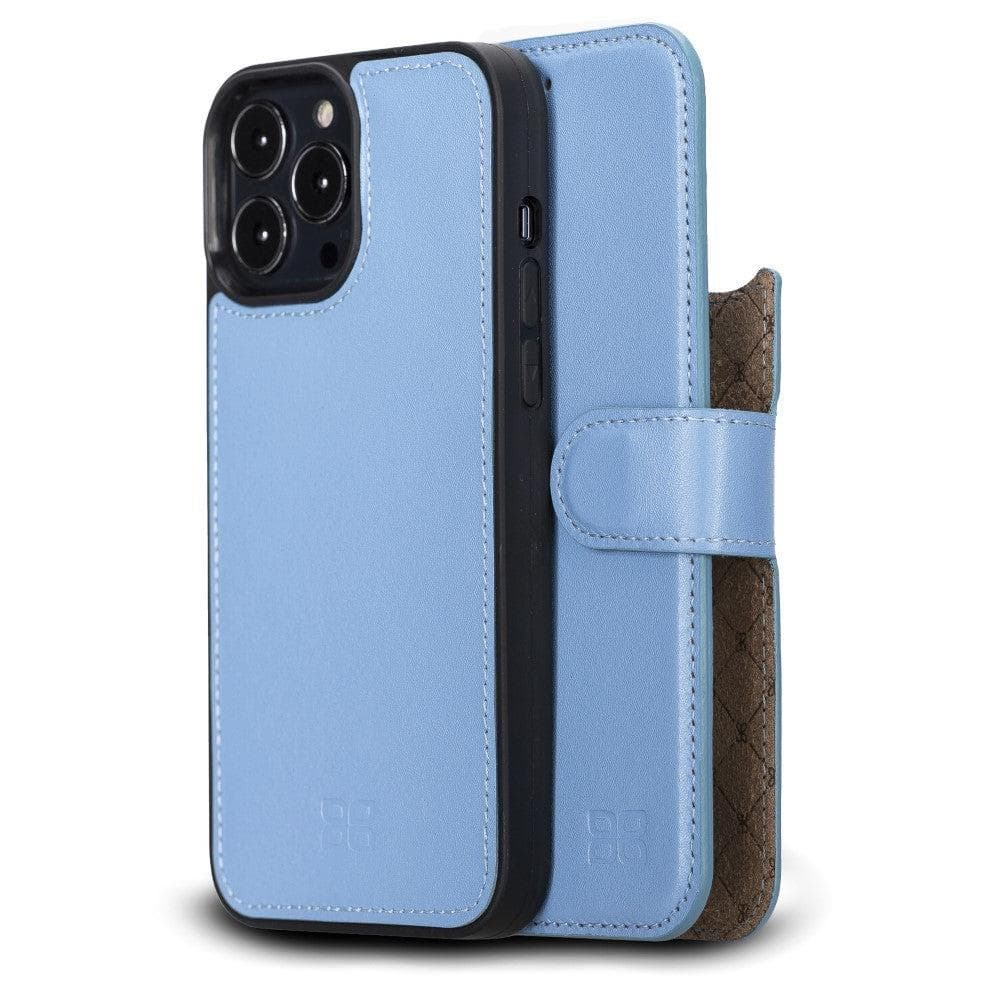 Magic Colorful Abnehmbar Leder Wallet Case für iPhone 13 Pro Max aus echtem Leder