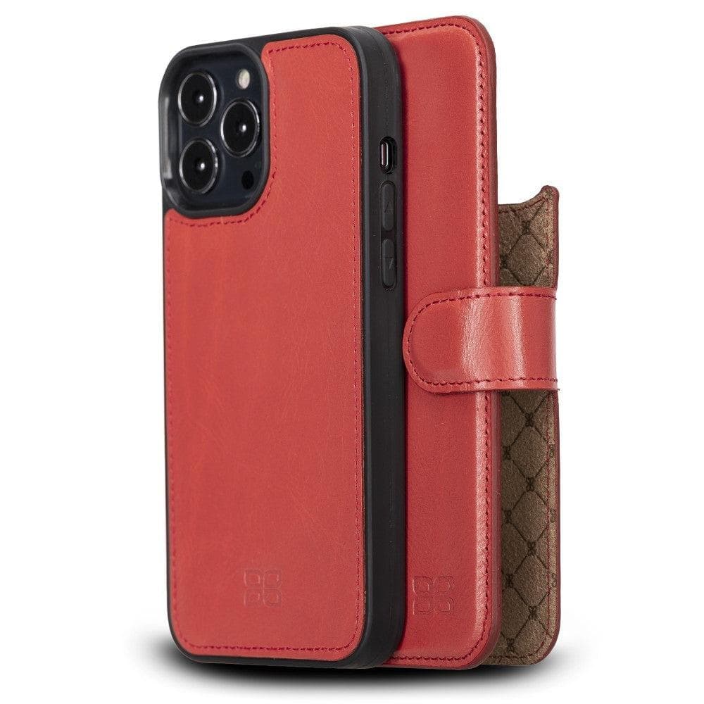 Magic Colorful Abnehmbar Leder Wallet Case für iPhone 13 Pro Max aus echtem Leder