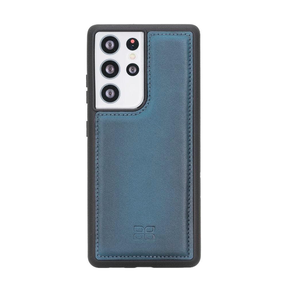 Magic Abnehmbar Leder Wallet Case für Samsung Galaxy S21 Ultra aus echtem Leder
