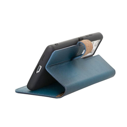 Magic Abnehmbar Leder Wallet Case für Samsung Galaxy S21 Ultra aus echtem Leder