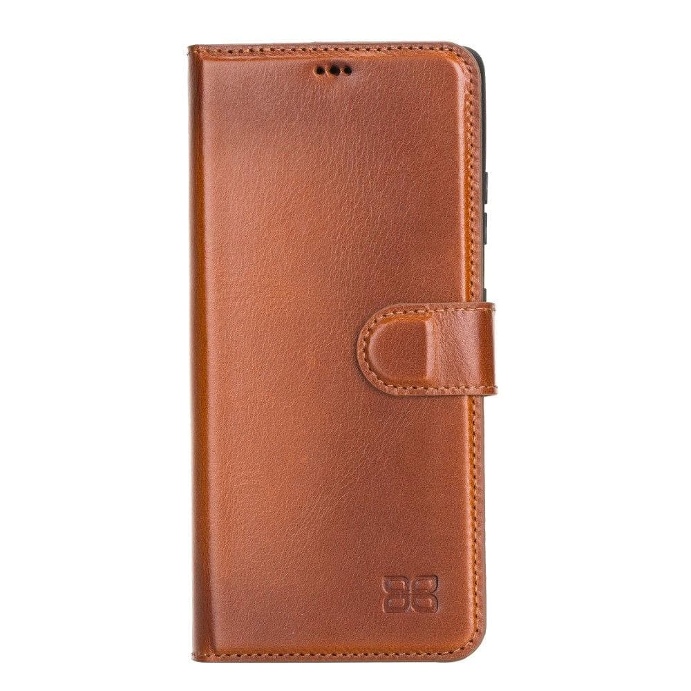 Magic Abnehmbar Leder Wallet Case für Samsung Galaxy S21 Ultra aus echtem Leder