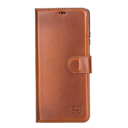 Magic Abnehmbar Leder Wallet Case für Samsung Galaxy S21 Ultra aus echtem Leder