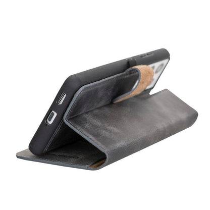 Magic Abnehmbar Leder Wallet Case für Samsung Galaxy S21 Ultra aus echtem Leder