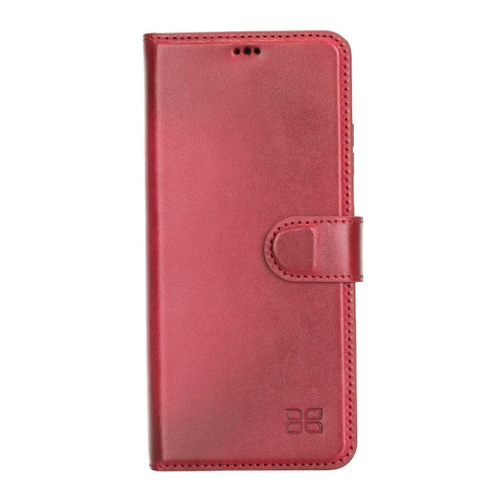 Magic Abnehmbar Leder Wallet Case für Samsung Galaxy S21 Ultra aus echtem Leder