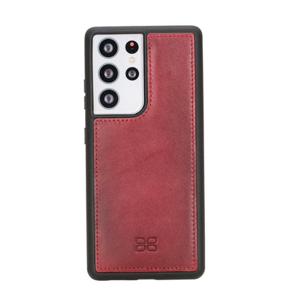 Magic Abnehmbar Leder Wallet Case für Samsung Galaxy S21 Ultra aus echtem Leder