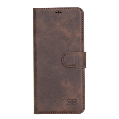 Magic Abnehmbar Leder Wallet Case für Samsung Galaxy S21 Ultra aus echtem Leder