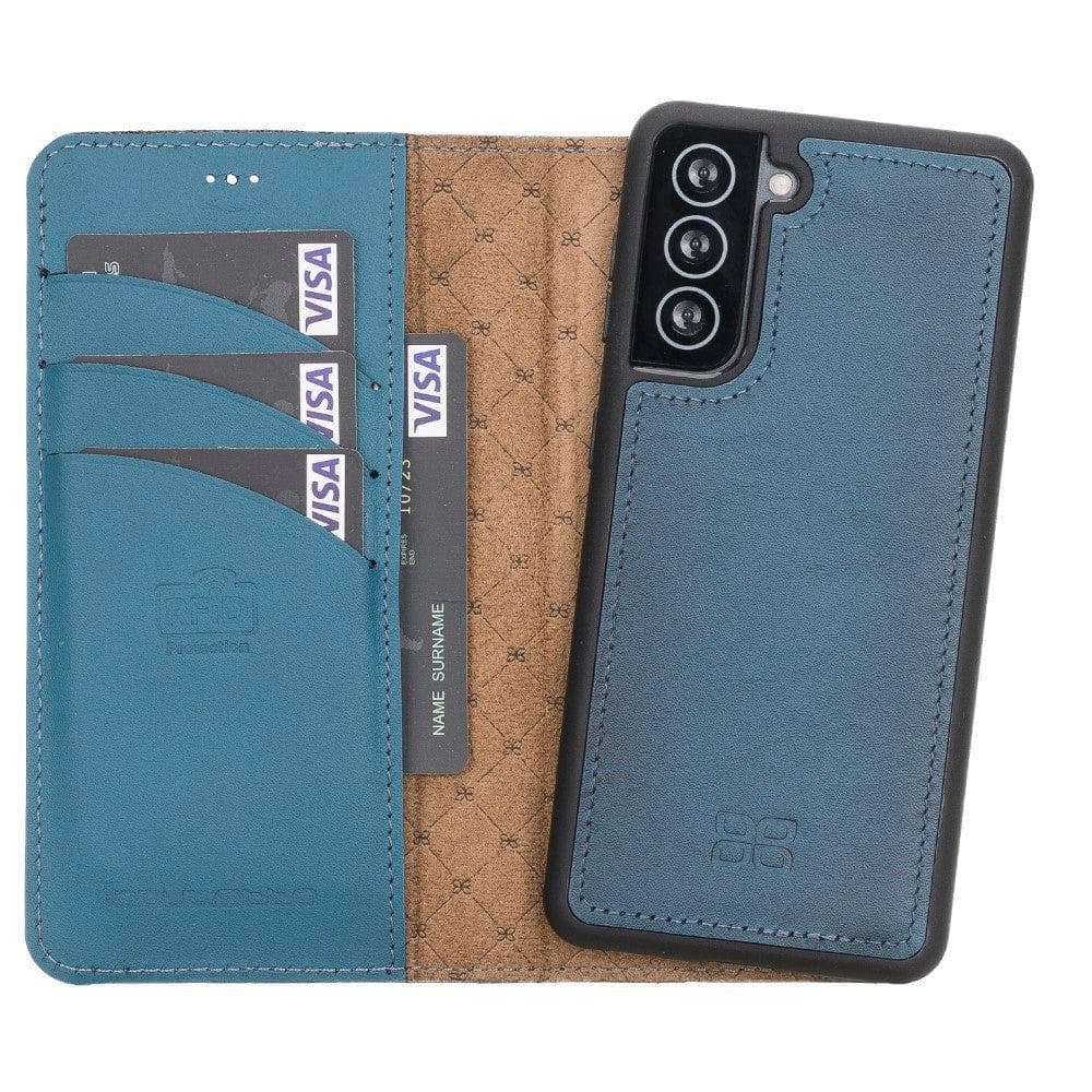 Magic Abnehmbar Leder Wallet Case für Samsung Galaxy S21 Plus aus echtem Leder