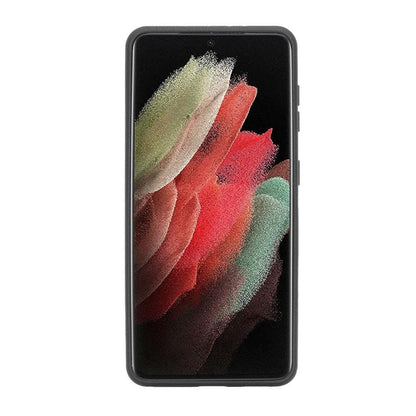 Magic Abnehmbar Leder Wallet Case für Samsung Galaxy S21 Ultra aus echtem Leder