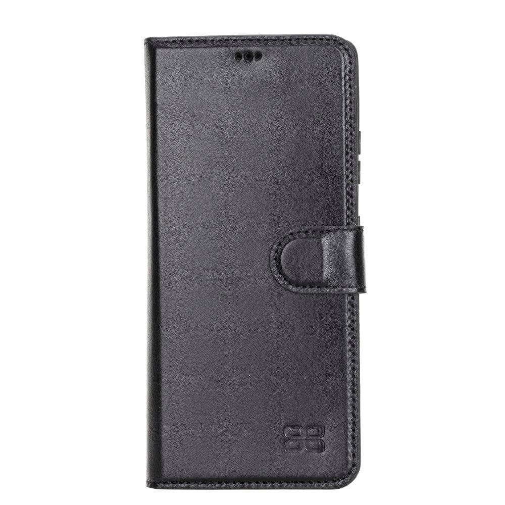 Bouletta Magnetic Detachable Leather Wallet Cases for Samsung Galaxy S21 Series S21 Ultra 6.8" / Black