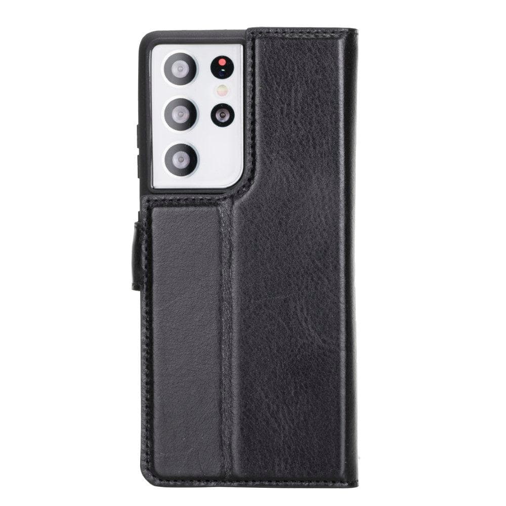 Magic Abnehmbar Leder Wallet Case für Samsung Galaxy S21 Ultra aus echtem Leder