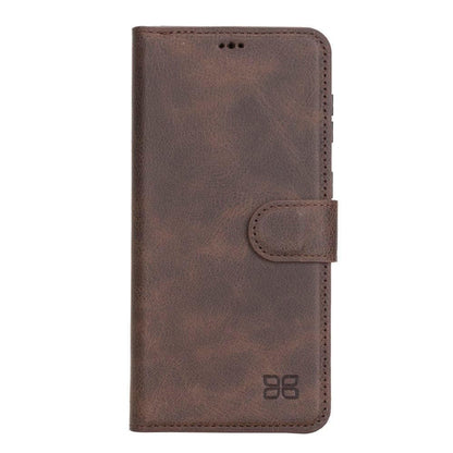 Magic Abnehmbar Leder Wallet Case für Samsung Galaxy S21 Plus aus echtem Leder