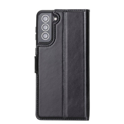 Magic Abnehmbar Leder Wallet Case für Samsung Galaxy S21 Plus aus echtem Leder