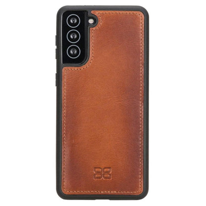 Magic Abnehmbar Leder Wallet Case für Samsung Galaxy S21 aus echtem Leder