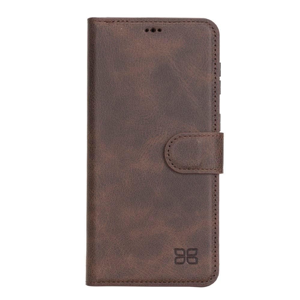 Magic Abnehmbar Leder Wallet Case für Samsung Galaxy S21 aus echtem Leder