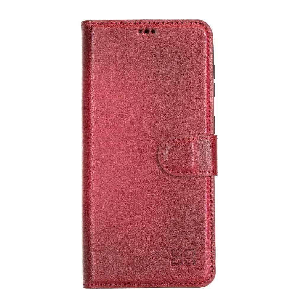 Magic Abnehmbar Leder Wallet Case für Samsung Galaxy S21 aus echtem Leder
