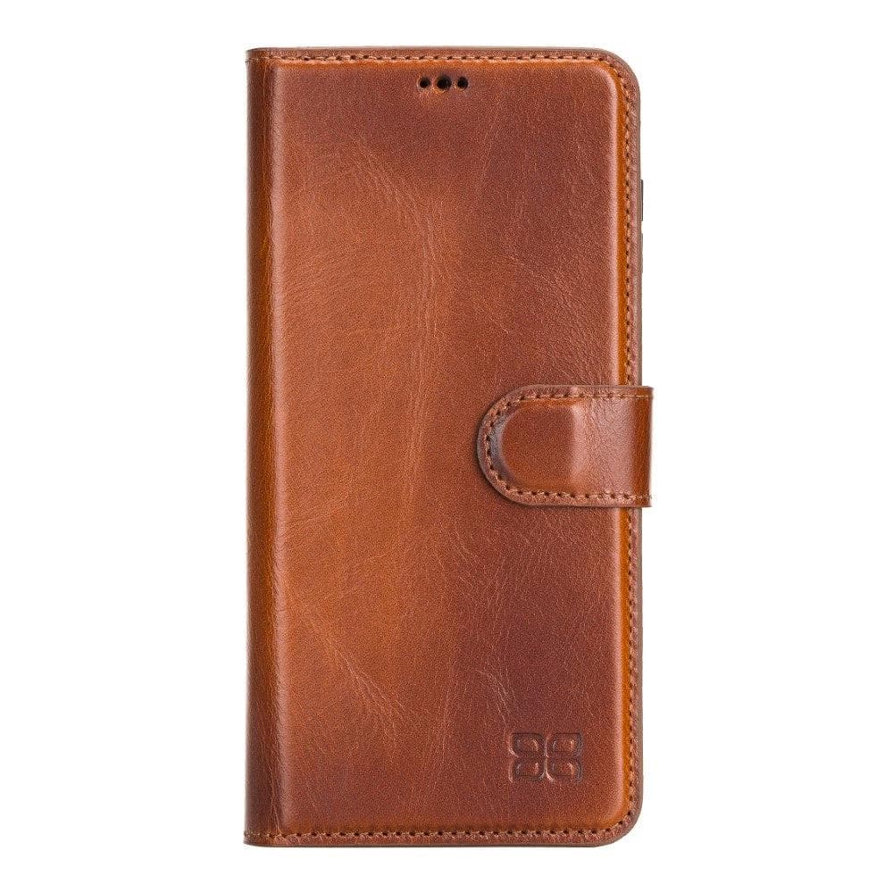 Magic Abnehmbar Leder Wallet Case für Samsung Galaxy S21 aus echtem Leder