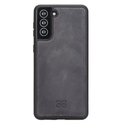 Magic Abnehmbar Leder Wallet Case für Samsung Galaxy S21 aus echtem Leder