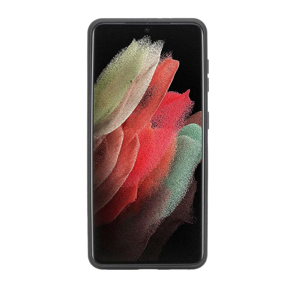 Magic Abnehmbar Leder Wallet Case für Samsung Galaxy S21 Ultra aus echtem Leder