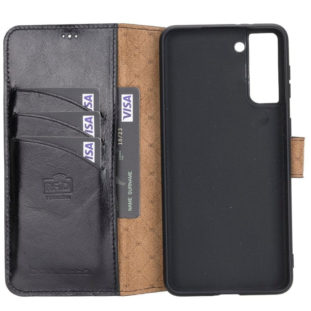 Bouletta Non-Detachable Leather Wallet Cases for Samsung Galaxy S21 Series